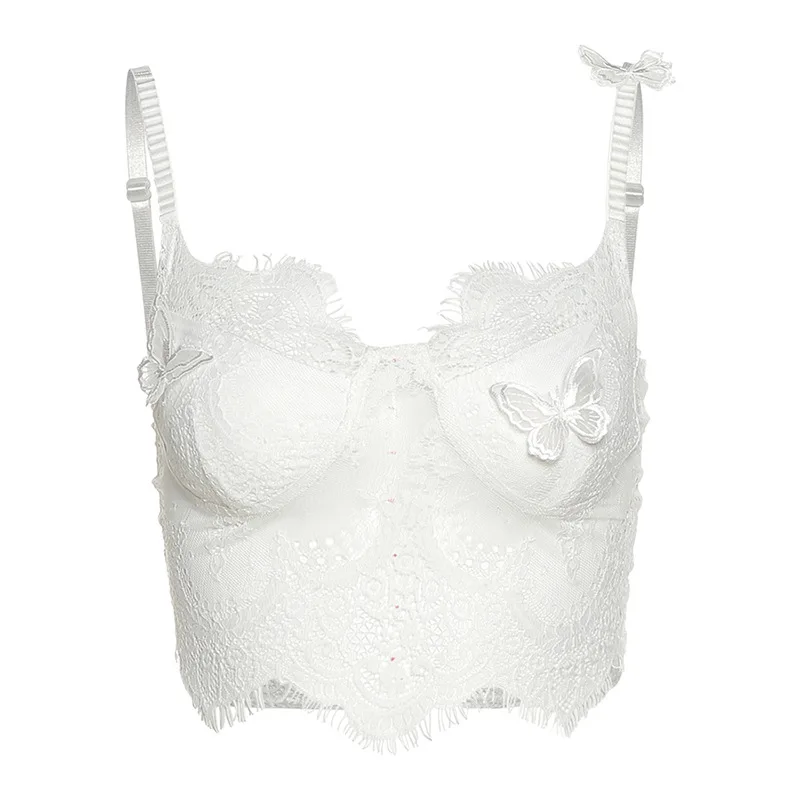 Sexy Lace Camisole Goth Aesthetic Butterfly Patchwork Camis Women Spaghetti Straps Backless Basic Summer Cropped Tops
Sexy Lace Camisole Goth Aesthetic Butterfly Patchwork Camis Women Spaghetti Straps Backless Basic Summer Cropped Tops