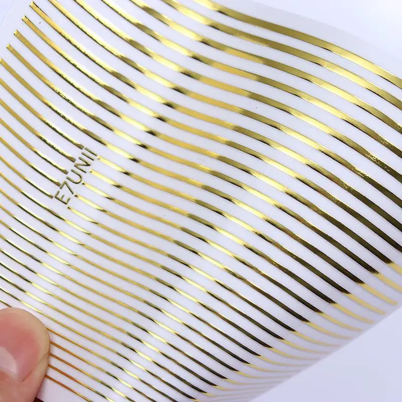 2021new Gold 3D Nail Sticker Curve Stripe Lines Nails Stickers Gradient Adhesive Striping Tape Nail Foil Nail Art Stickers
2021new Gold 3D Nail Sticker Curve Stripe Lines Nails Stickers Gradient Adhesive Striping Tape Nail Foil Nail Art Stickers