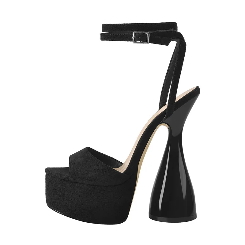 Summer special-shaped heel high-heeled platform suede sandals plus size round head thick heel stage banquet dress women's shoes
Summer special-shaped heel high-heeled platform suede sandals plus size round head thick heel stage banquet dress women's shoes