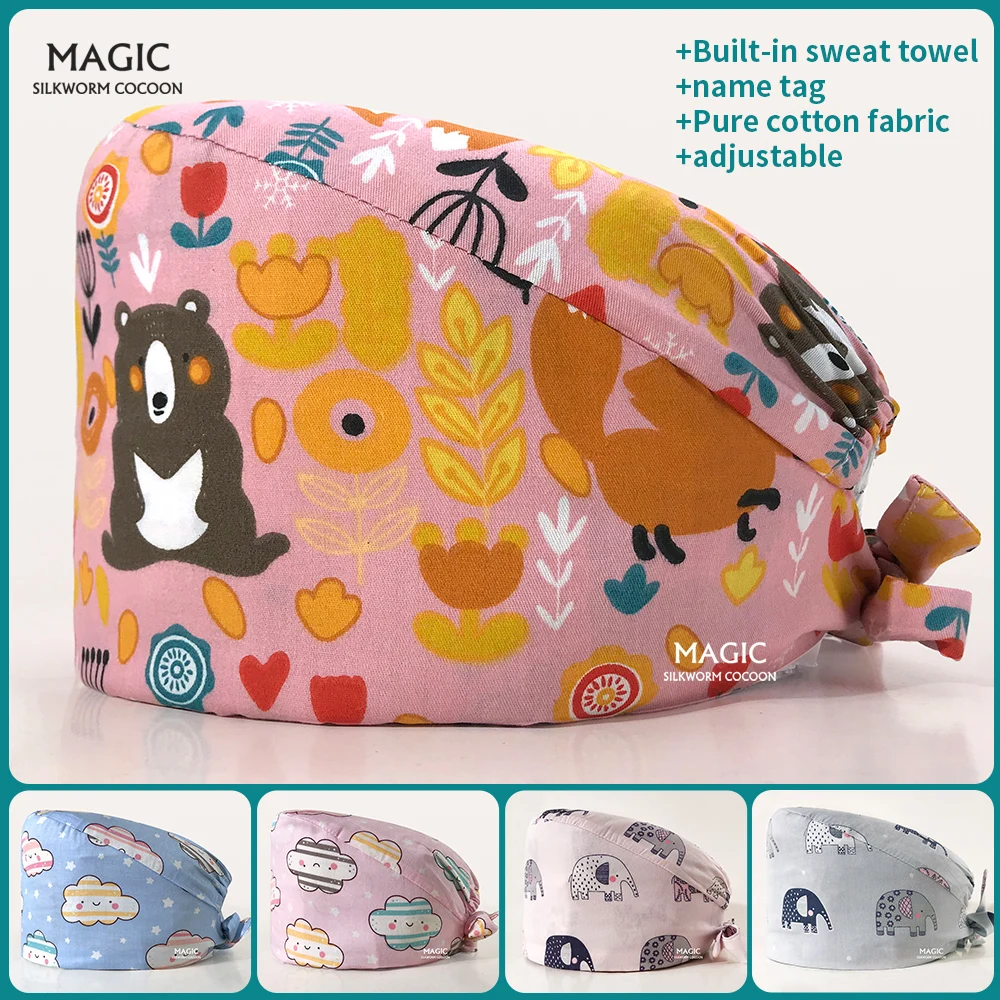 Cartoon Print Medical Cap Health Service Dust-proof Scrubs Nursing Cap Pharmacist Hat Lab Scrub Hat Pet Clinic Nurse Scrubs Caps
Cartoon Print Medical Cap Health Service Dust-proof Scrubs Nursing Cap Pharmacist Hat Lab Scrub Hat Pet Clinic Nurse Scrubs Caps