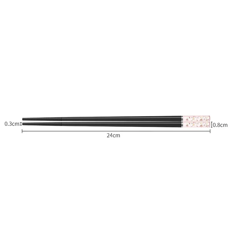Amber Cherry Blossoms Alloy Chopsticks Non-Slip High Temperature Resistant Sushi Food Japanese Chopsticks Korean Kitchen Supplie
Amber Cherry Blossoms Alloy Chopsticks Non-Slip High Temperature Resistant Sushi Food Japanese Chopsticks Korean Kitchen Supplie