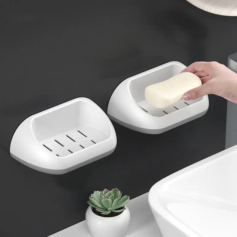 Creative Drain Soap Box Wall Hanging Soap Box Free Perforated Plastic Tray Double Soap Suction Cup Rack Bathroom Accessories
Creative Drain Soap Box Wall Hanging Soap Box Free Perforated Plastic Tray Double Soap Suction Cup Rack Bathroom Accessories