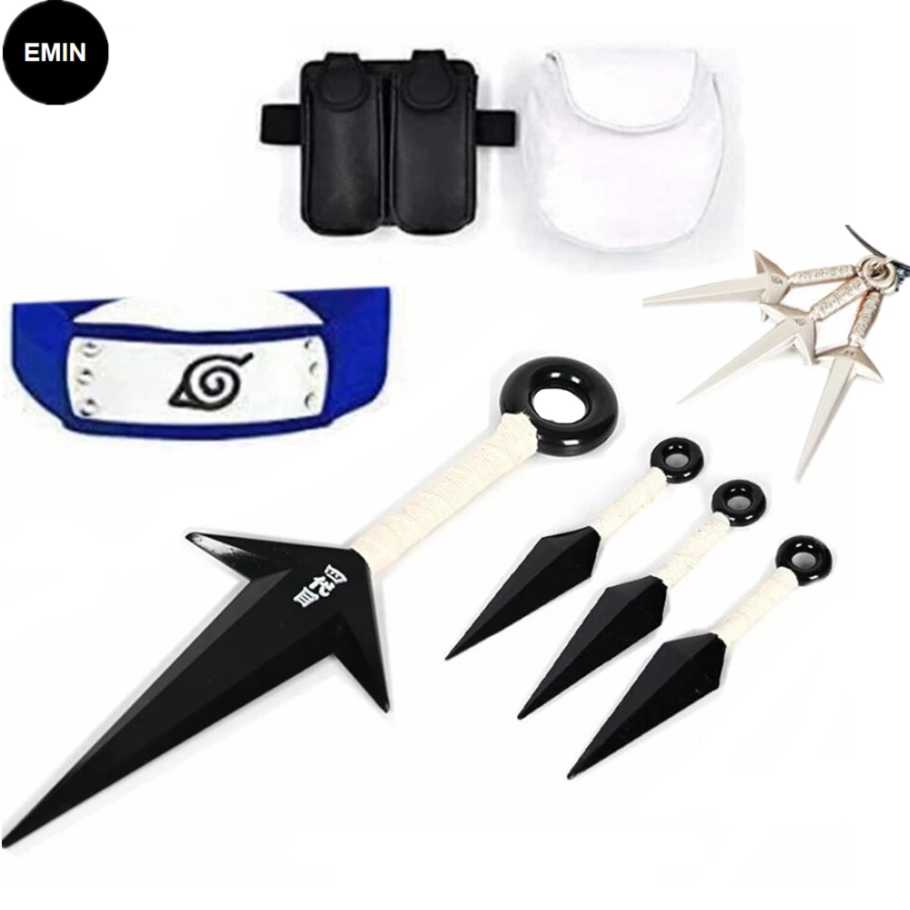 Anime Ninja Konoha Cosplay Costume Accessories Itachi Headband Kunai Shuriken Ring Prop Set Halloween Party Gifts
Anime Ninja Konoha Cosplay Costume Accessories Itachi Headband Kunai Shuriken Ring Prop Set Halloween Party Gifts