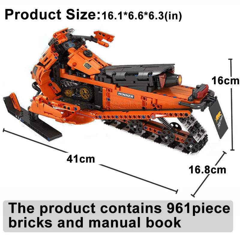 961Piece Bricks Snowmobile Car Motorcycle Model Building Blocks Boy Birthday Present Kids Gifts Toys For Children
961Piece Bricks Snowmobile Car Motorcycle Model Building Blocks Boy Birthday Present Kids Gifts Toys For Children