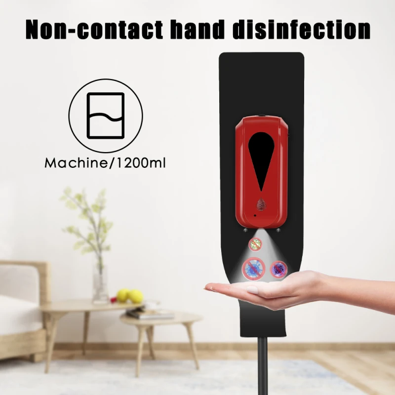 Automatic Touchless Universal Hand Sanitizer Dispenser Soap Dispenser 1200ML and Stainless Steel Floor Stand Station Kit Home
Automatic Touchless Universal Hand Sanitizer Dispenser Soap Dispenser 1200ML and Stainless Steel Floor Stand Station Kit Home