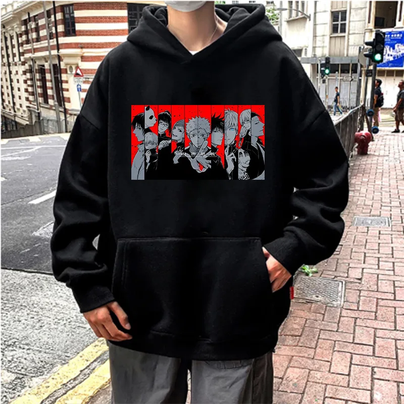 New Anime Jujutsu Kaisen Gojo Itadori Satoru Men Hoodie Hip Hop Loose Fleece Male Clothes Sweatshirt Unisex Streetwear Tees Tops
New Anime Jujutsu Kaisen Gojo Itadori Satoru Men Hoodie Hip Hop Loose Fleece Male Clothes Sweatshirt Unisex Streetwear Tees Tops