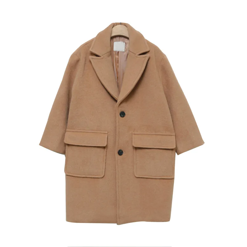 Girls Elegant Woolen Jacket European Style Autumn Winter New Kids Tweed Overcoat Children's Thickened Casual Coat Outerwear
Girls Elegant Woolen Jacket European Style Autumn Winter New Kids Tweed Overcoat Children's Thickened Casual Coat Outerwear