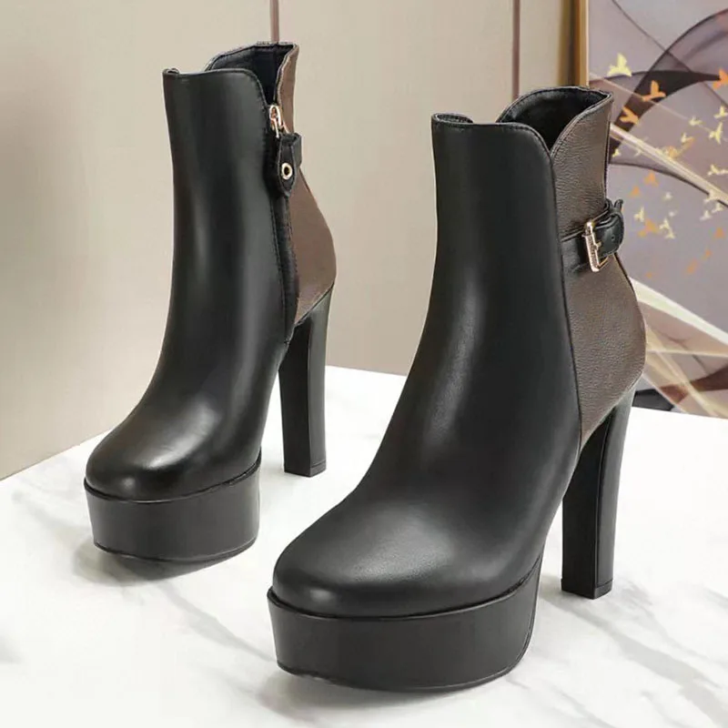 Women's Boots Genuine Leather Martin Boots Luxury Brand Desert Boots Sexy Platform Chunky Heel HIgh Heel Boots Female Women Shoe
Women's Boots Genuine Leather Martin Boots Luxury Brand Desert Boots Sexy Platform Chunky Heel HIgh Heel Boots Female Women Shoe