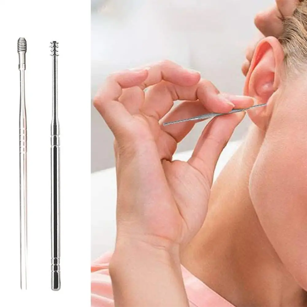 1pc Ear Wax Remove Kit Portable Steel Earpick Curette Ear Wax Remover Spring Ear Clean Ear Pick Cleaning Tools
1pc Ear Wax Remove Kit Portable Steel Earpick Curette Ear Wax Remover Spring Ear Clean Ear Pick Cleaning Tools