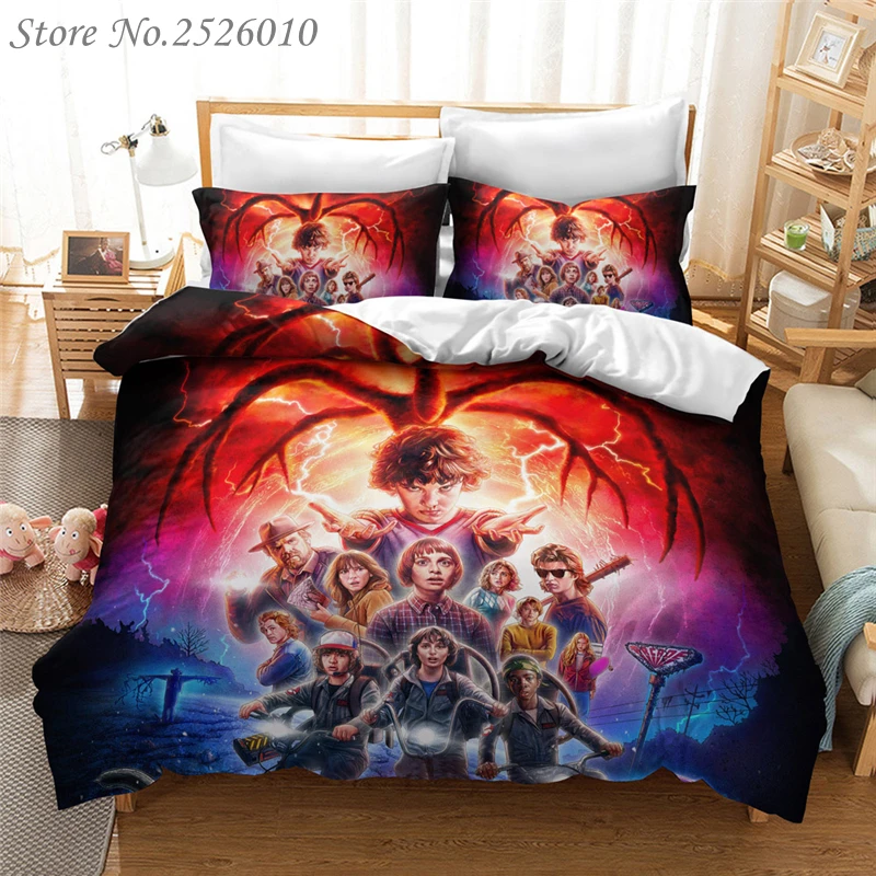 3D Horror Movie Stranger Things Printed Bedding Set Duvet Cover Pillowcases Set Bedclothes Twin Full Queen King Super King Size
3D Horror Movie Stranger Things Printed Bedding Set Duvet Cover Pillowcases Set Bedclothes Twin Full Queen King Super King Size