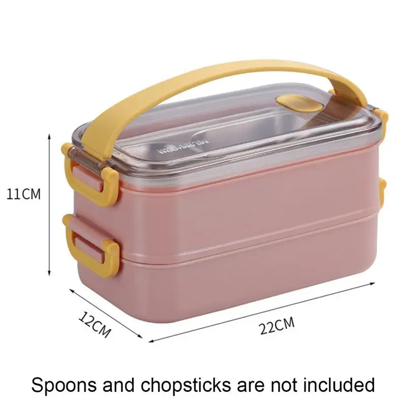 Lunch Box Double Deck Food Box Fresh-Keeping Box Food Container Kitchen Accessories Office Workers Students 304 Stainless Steel
Lunch Box Double Deck Food Box Fresh-Keeping Box Food Container Kitchen Accessories Office Workers Students 304 Stainless Steel