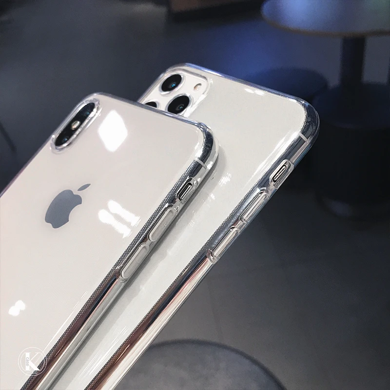 Ultra thin Transparent Soft TPU Silicone Phone Case For iPhone 11 Pro Max X XS XR 12 Mini 6S 7 8 plus SE Clear Shockproof Cover
Ultra thin Transparent Soft TPU Silicone Phone Case For iPhone 11 Pro Max X XS XR 12 Mini 6S 7 8 plus SE Clear Shockproof Cover