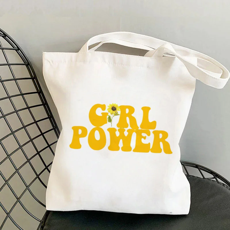 Shopper girl power sunflower Kawaii Bag Harajuku женская сумка для покупок Холщовая Сумка для покупок женская сумка 
Shopper girl power sunflower Kawaii Bag Harajuku женская сумка для покупок Холщовая Сумка для покупок женская сумка