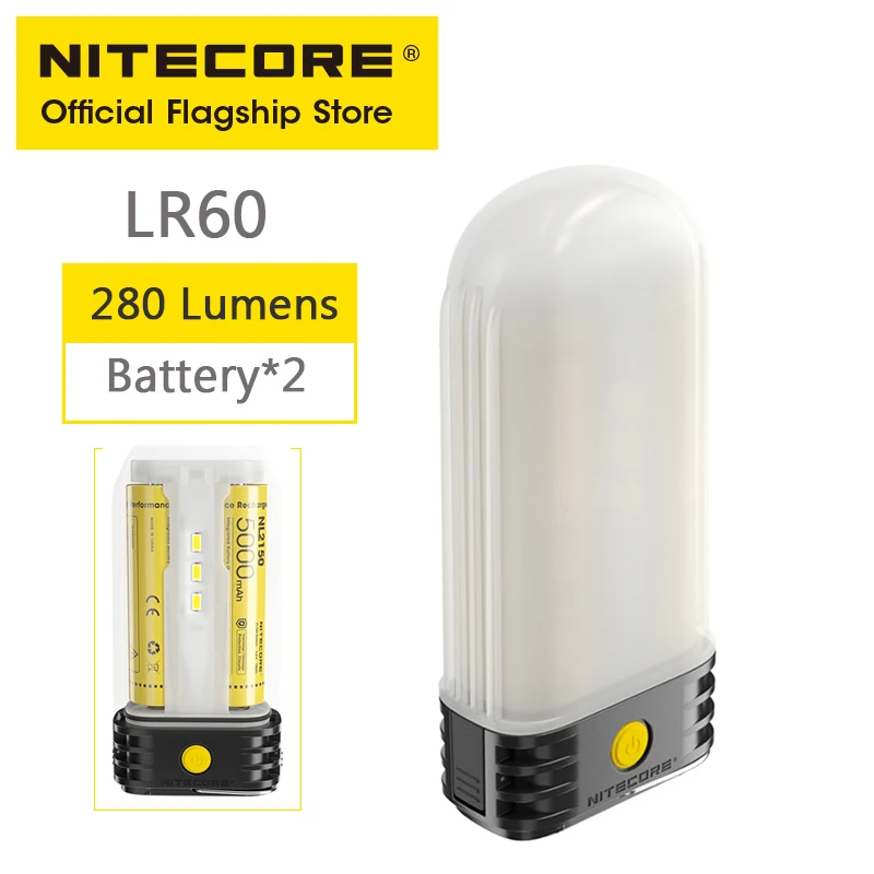 NITECORE LR60 походный светильник Мощность банк Зарядное устройство 280 люмен