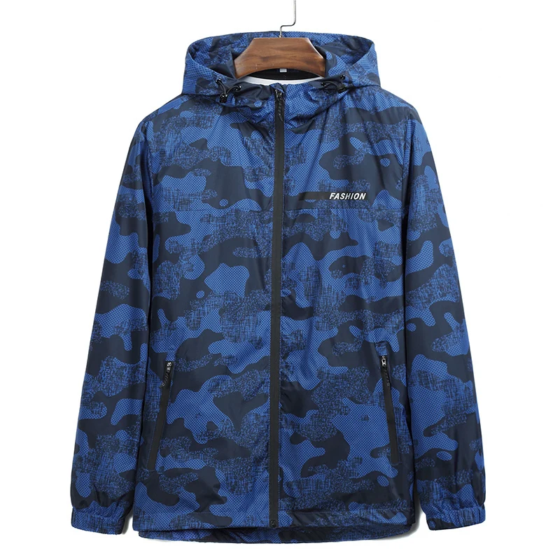 high quality Plus size8XL7XL New Arrival Men Fashion Camouflage Jacket Summer Tide Male Hooded Thin Sunscreen Coat Wholesale
high quality Plus size8XL7XL New Arrival Men Fashion Camouflage Jacket Summer Tide Male Hooded Thin Sunscreen Coat Wholesale