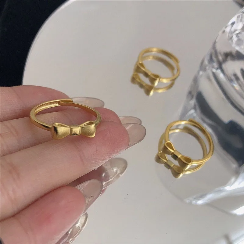 2021 Trendy Gold Color Butterfly Bows Rings For Women Men Lover Couple Rings Adjustable Friendship Engagement Wedding Open Ring
2021 Trendy Gold Color Butterfly Bows Rings For Women Men Lover Couple Rings Adjustable Friendship Engagement Wedding Open Ring