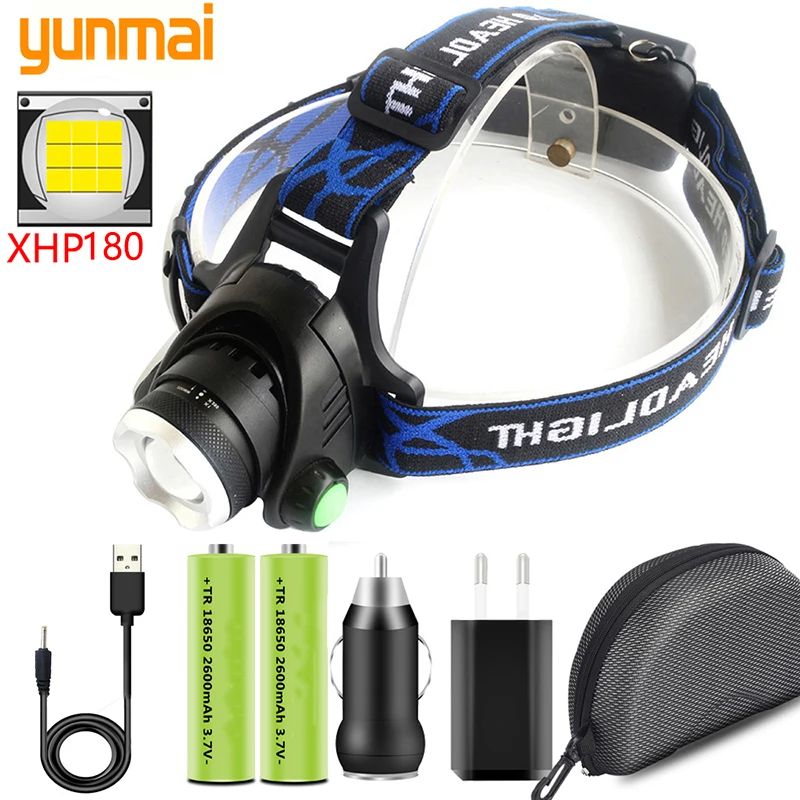 New design XHP180 9 core 4 colors LED headlight USB rechargeable zoom aluminum head flashlight lamp camping lamp headlight
New design XHP180 9 core 4 colors LED headlight USB rechargeable zoom aluminum head flashlight lamp camping lamp headlight