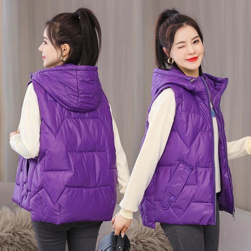 Autumn Winter Women Waistcoat Vest 2021 New Casual Solid Embossing sleeveless Thick Warm padded Vest Coat female Vest
Autumn Winter Women Waistcoat Vest 2021 New Casual Solid Embossing sleeveless Thick Warm padded Vest Coat female Vest