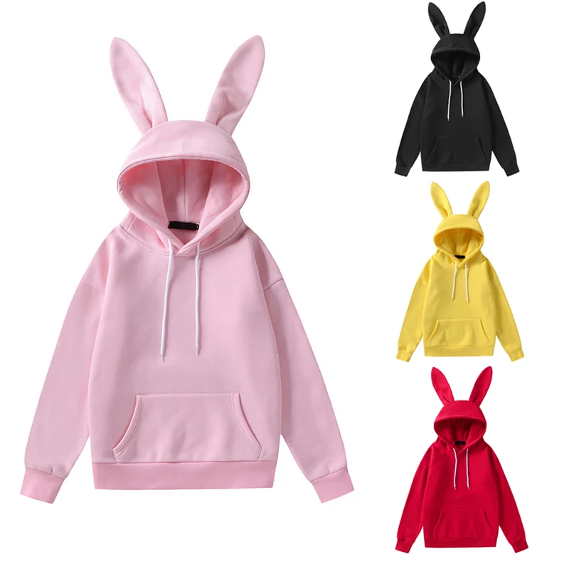 2021 autumn and winter new men's and women's rabbit ears design hedging hooded fleece sweater streetwear fashion couple sweater
2021 autumn and winter new men's and women's rabbit ears design hedging hooded fleece sweater streetwear fashion couple sweater
