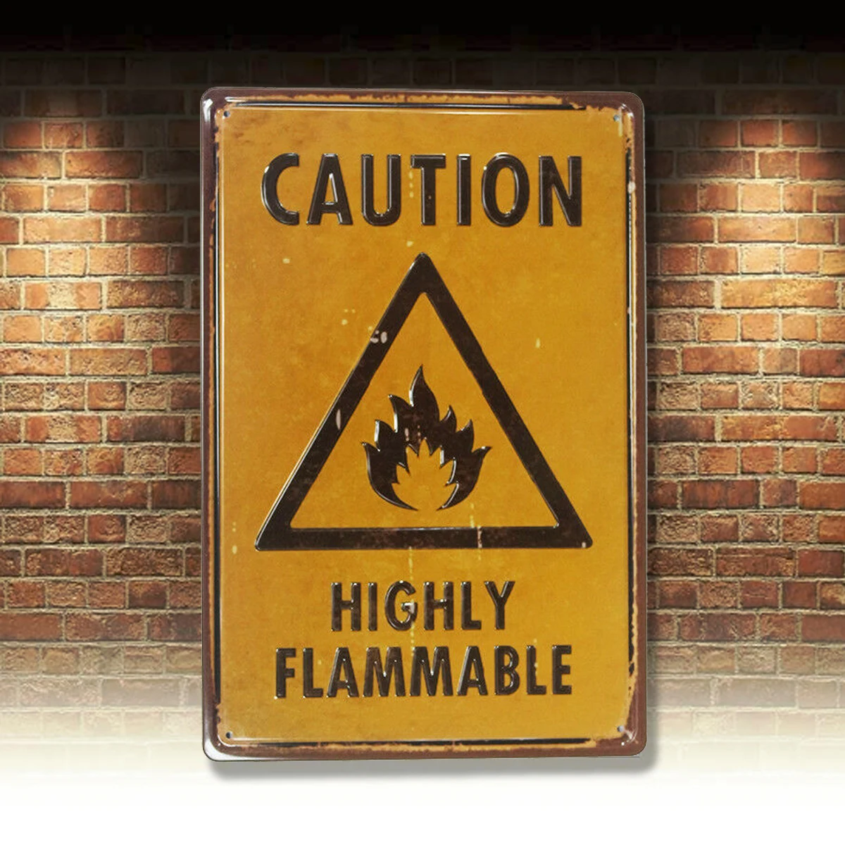 Предупреждение и предупреждение, горючие винтажные металлические знаки
Предупреждение и предупреждение, горючие винтажные металлические знаки