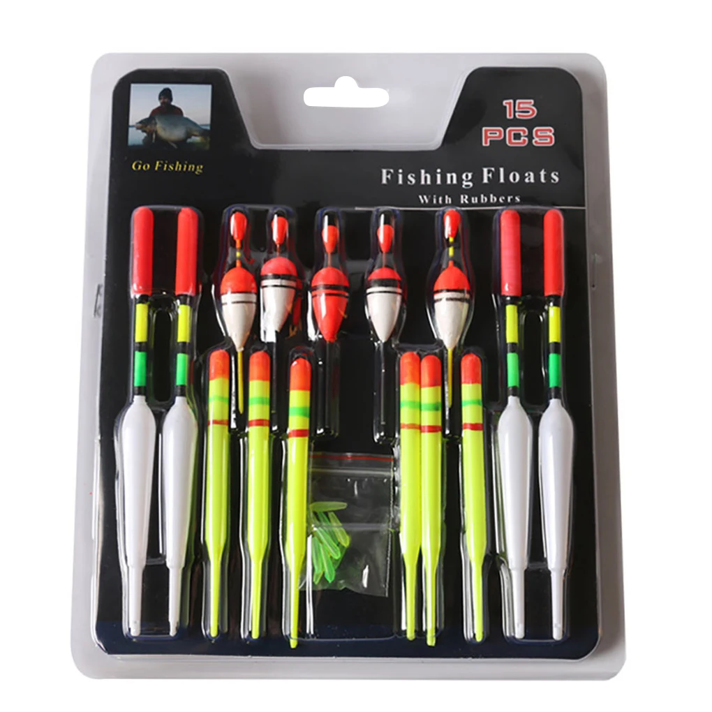 15PCS/Set Fishing Floats Bobbers Plastic Vertical Buoys Marine Fishing Buoys Fishing Aquarium Fish Fishing Tackle Accessories
15PCS/Set Fishing Floats Bobbers Plastic Vertical Buoys Marine Fishing Buoys Fishing Aquarium Fish Fishing Tackle Accessories