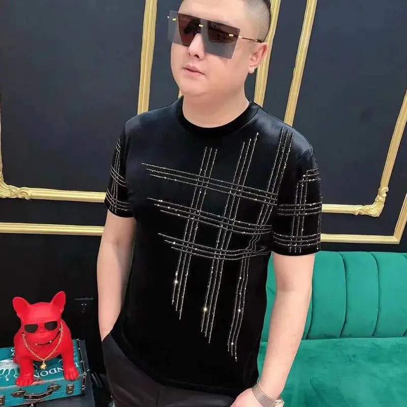 Men's short sleeve T-shirt 2021 summer new T-shirt small shirt high-grade fabric short sleeve bottoming shirt top tide 
Men's short sleeve T-shirt 2021 summer new T-shirt small shirt high-grade fabric short sleeve bottoming shirt top tide