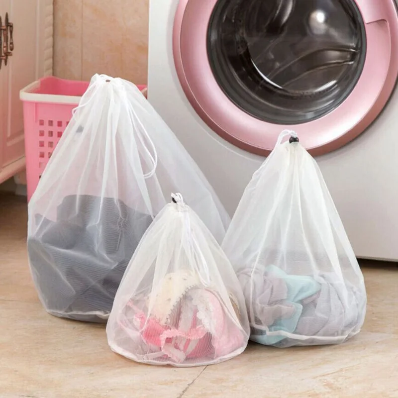 3 size drawstring bra underwear socks foldable mesh laundry bag household clothes laundry care accessories
3 size drawstring bra underwear socks foldable mesh laundry bag household clothes laundry care accessories
