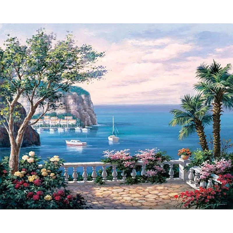 SELILALI DIY Painting By Numbers The New Harbor Landscape Handpainted Oil Painting Home Wall Art Canvas Painting Art
SELILALI DIY Painting By Numbers The New Harbor Landscape Handpainted Oil Painting Home Wall Art Canvas Painting Art