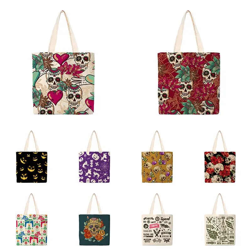 Skull Flower 1989 Print Women Totes Ladies Causal Leisure Handbag Shoulder Bag Eco Shopping Bag Outdoor
Skull Flower 1989 Print Women Totes Ladies Causal Leisure Handbag Shoulder Bag Eco Shopping Bag Outdoor