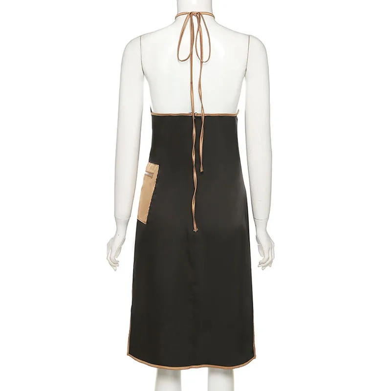 Vintage Dress 2021 New Summer Black Color Slim High Waist Split Long Dress Bag Hip Fashion Hanging Neck Dresses Women Clothes
Vintage Dress 2021 New Summer Black Color Slim High Waist Split Long Dress Bag Hip Fashion Hanging Neck Dresses Women Clothes