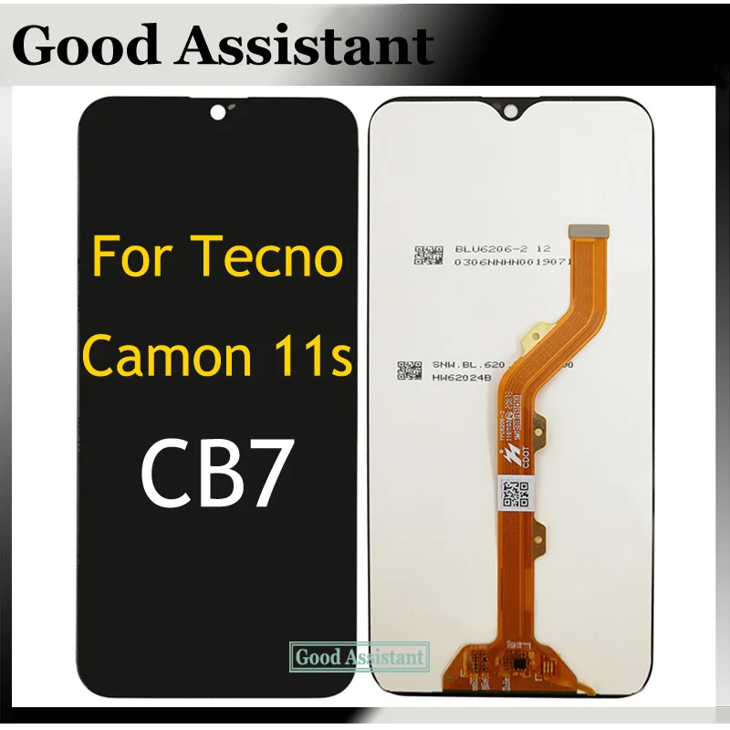 100% протестированный черный 6 2 дюймовый ЖК-дисплей для Tecno Camon 11s CB7 детали замены |