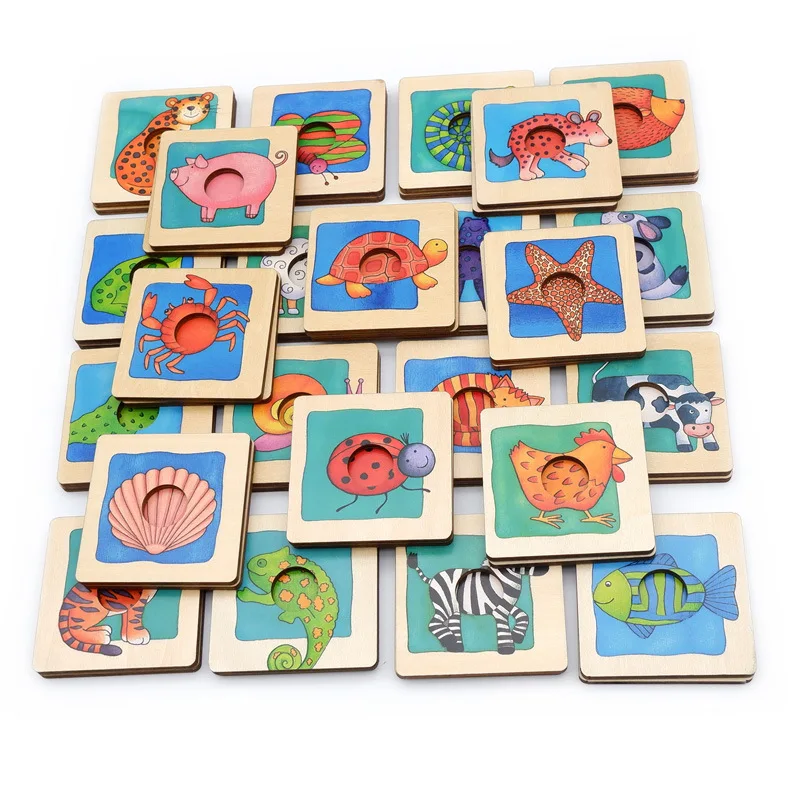 48PCS Animal Fur Pattern Matching Board Puzzle Montessori Early Childhood Parent-child Interactive Board Game Educational Toys
48PCS Animal Fur Pattern Matching Board Puzzle Montessori Early Childhood Parent-child Interactive Board Game Educational Toys