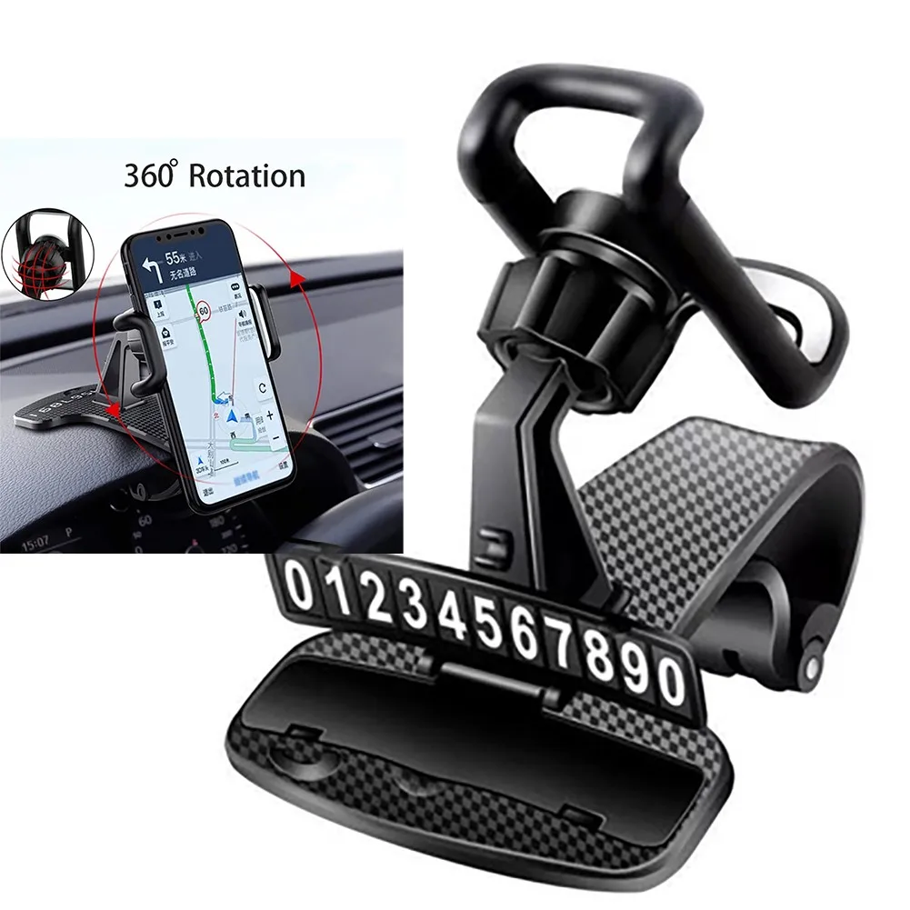 360° Car Dashboard Mobile Phone Holder GPS Clip To Hide Parking Number Interior Accessories Mounts Holder
360° Car Dashboard Mobile Phone Holder GPS Clip To Hide Parking Number Interior Accessories Mounts Holder