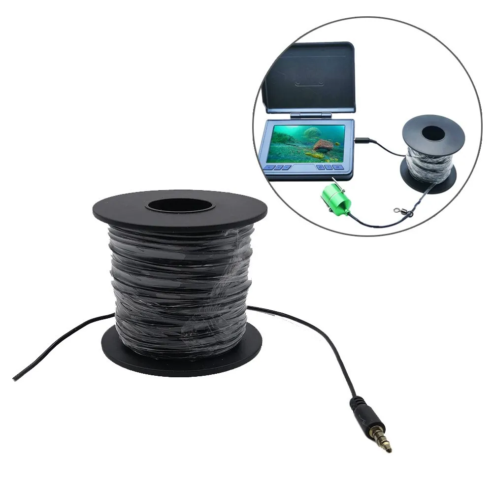 1*50m Fishing Camera Black Cable Underwater With Headphone Plug Camera Data Transmission Line 154lb 70kg)
1*50m Fishing Camera Black Cable Underwater With Headphone Plug Camera Data Transmission Line 154lb 70kg)