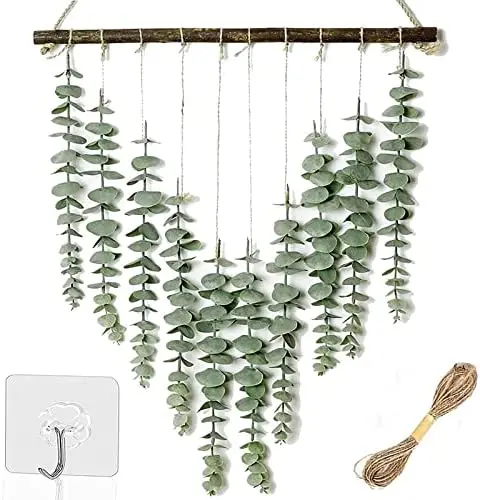 Настенный декор из искусственного эвкалипта, поддельная зелень в стиле бохо, виноградные лозы из эвкалипта с деревянными палочками, украше...
Настенный декор из искусственного эвкалипта, поддельная зелень в стиле бохо, виноградные лозы из эвкалипта с деревянными палочками, украше...