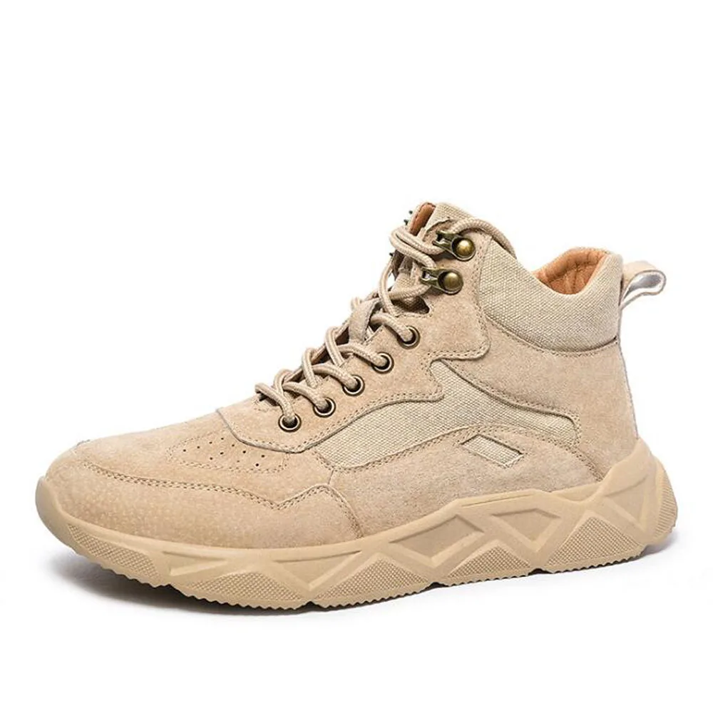 Autumn new Genuine Leather Martin boots Korean wild high-top Booties Men's desert boots Lace-up outdoor Tooling shoes C22-88
Autumn new Genuine Leather Martin boots Korean wild high-top Booties Men's desert boots Lace-up outdoor Tooling shoes C22-88
