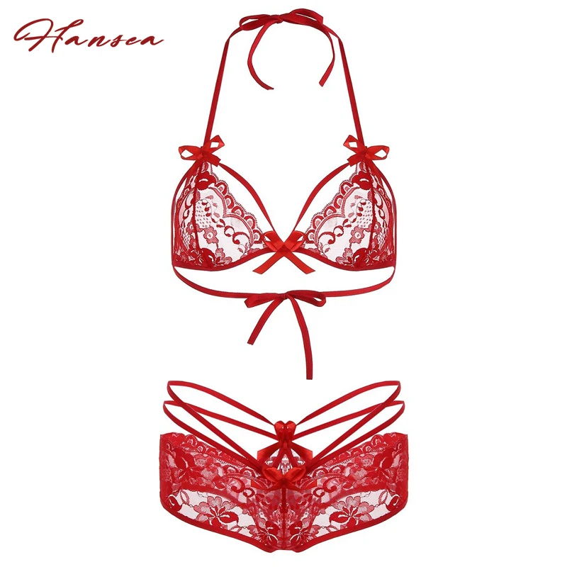 Sexy Lace Bra & Brief Sets for Women French Style String Halter Bow-knot Triangle Plunge Female Underwear Lingerie
Sexy Lace Bra & Brief Sets for Women French Style String Halter Bow-knot Triangle Plunge Female Underwear Lingerie