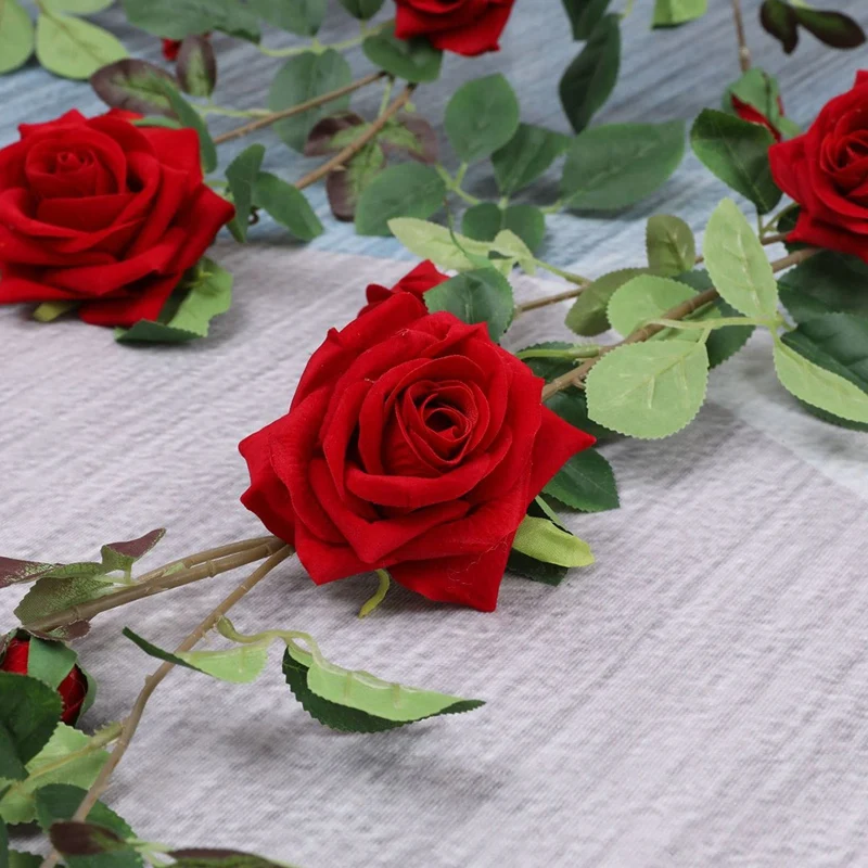 3 Pack 180cm Artificial Flowers Rose Ivy Vine Wedding Decor Real Contact Silk Flower Garland with Leaves for Home Hanging Decor
3 Pack 180cm Artificial Flowers Rose Ivy Vine Wedding Decor Real Contact Silk Flower Garland with Leaves for Home Hanging Decor