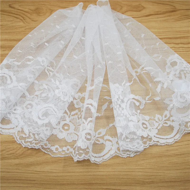 White Polyester Lace 240mm Trim Accessories Fabric Sewing Cloth Wedding Dress Decoration Ribbon Craft Supplies 20yards L991
White Polyester Lace 240mm Trim Accessories Fabric Sewing Cloth Wedding Dress Decoration Ribbon Craft Supplies 20yards L991