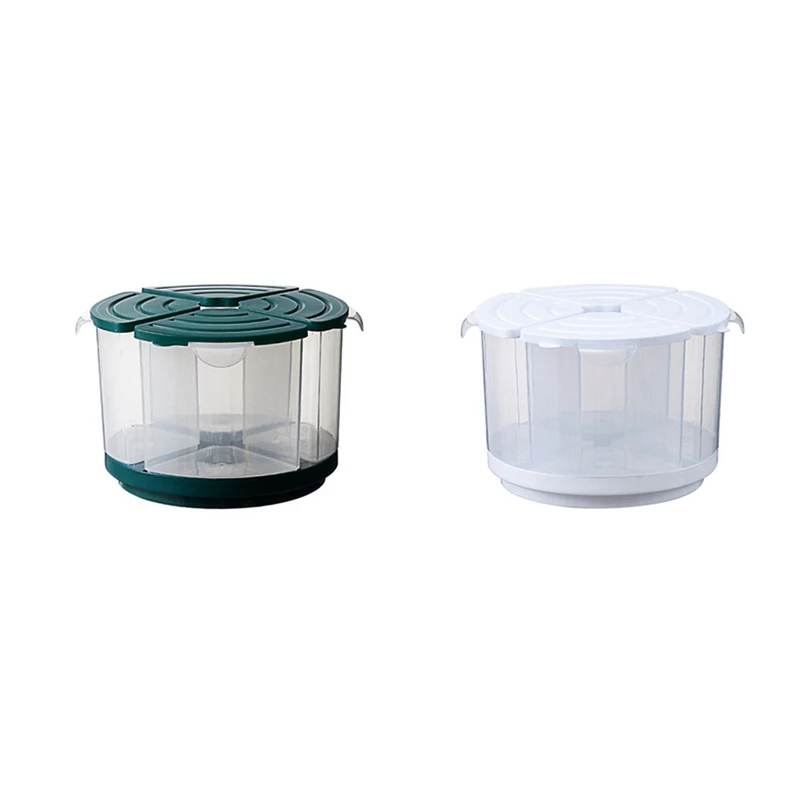 Контейнер для хранения еды, вращающийся Многофункциональный разделительный контейнер для риса, бытовой влагостойкий органайзер для насек...
Контейнер для хранения еды, вращающийся Многофункциональный разделительный контейнер для риса, бытовой влагостойкий органайзер для насек...