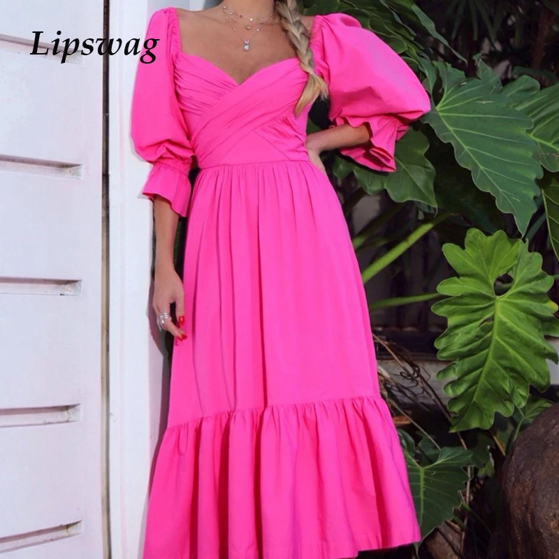 Office Lady Maxi Dress Elegant Strapless Lantern Sleeve Party Dress Autumn Criss Cross Slim Backless Fashion Lady Long Dress
Office Lady Maxi Dress Elegant Strapless Lantern Sleeve Party Dress Autumn Criss Cross Slim Backless Fashion Lady Long Dress