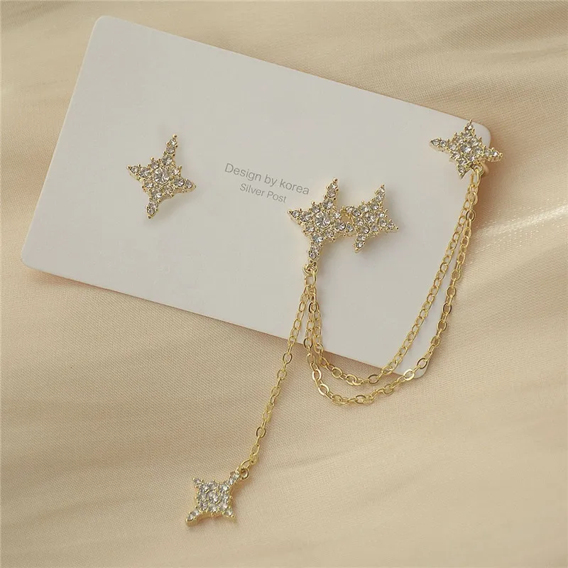 New Design Luxury 14K Real Gold Meteor Temperament Six-pointed Star Stud Earrings for Women Cubic Zircon ZC Earrings
New Design Luxury 14K Real Gold Meteor Temperament Six-pointed Star Stud Earrings for Women Cubic Zircon ZC Earrings