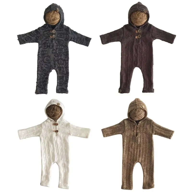Newborn Photography Props Suit Romper with Hat Long Sleeve Jumpsuits Bodysuit Handmade Knit Outfit Clothing Infants Shower
Newborn Photography Props Suit Romper with Hat Long Sleeve Jumpsuits Bodysuit Handmade Knit Outfit Clothing Infants Shower