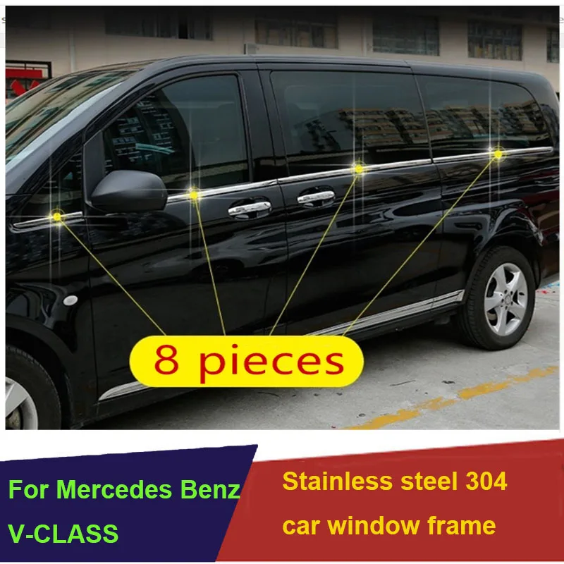 Автомобильная оконная рама из нержавеющей стали для Mercedes Benz V Klasse VITO W447 viano valente