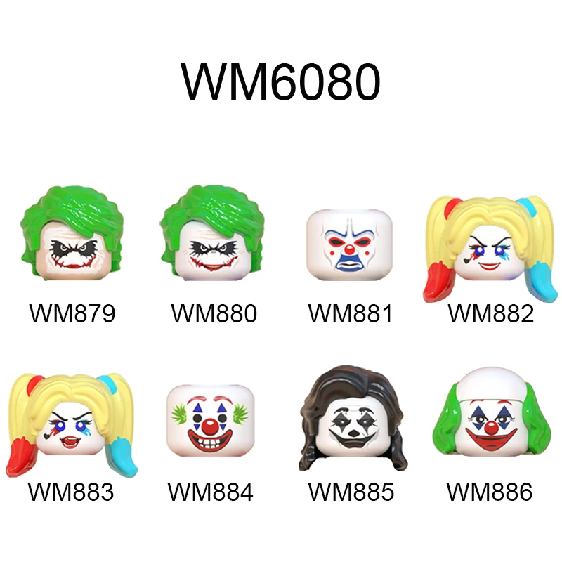 WM6080 Single Sale Movie DIY Building Blocks Kids Joker Suit Educational For Children Boys Action Figures Head Bricks Gift
WM6080 Single Sale Movie DIY Building Blocks Kids Joker Suit Educational For Children Boys Action Figures Head Bricks Gift