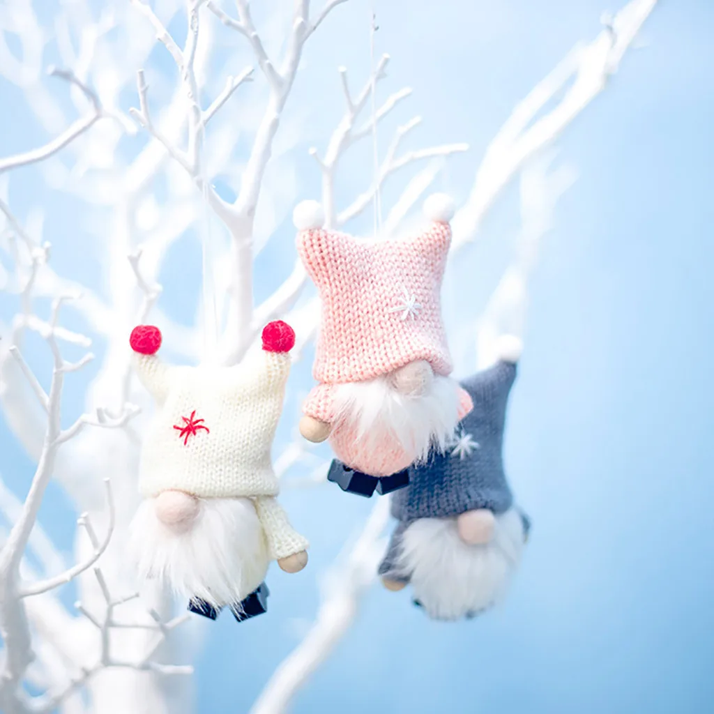 Милый шерстяной гном Рождественская кукла подвеска креативное украшение для