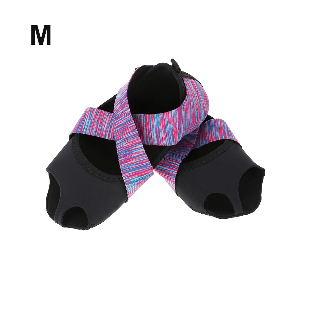 Women Yoga Non-slip Pilates Barre Soft Wrap Dance Training Shoes Purple (M 37-38))
Women Yoga Non-slip Pilates Barre Soft Wrap Dance Training Shoes Purple (M 37-38))