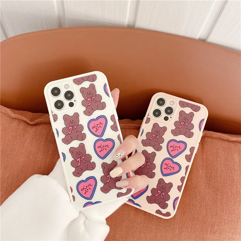 Korea Cartoons Love Bear Border side soft Phone case for iphone 12 Pro 11 Pro Max 12MiNi 7 8 Plus X XS Max XR SE 2020 cover
Korea Cartoons Love Bear Border side soft Phone case for iphone 12 Pro 11 Pro Max 12MiNi 7 8 Plus X XS Max XR SE 2020 cover