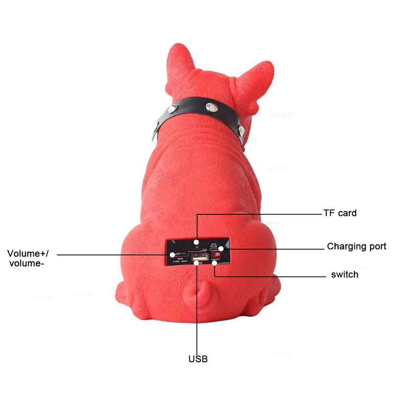 Bulldog Bluetooth Speaker Portable Wireless Stereo Sound Column Super Bass Music Center System Subwoofer Computer with FM USB TF 
Bulldog Bluetooth Speaker Portable Wireless Stereo Sound Column Super Bass Music Center System Subwoofer Computer with FM USB TF