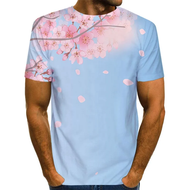 Men's Graphic Shirt 3D Print T Shirt Small Fresh Top Casual Cherry Blossoms Tee US Size Unisex Clothing
Men's Graphic Shirt 3D Print T Shirt Small Fresh Top Casual Cherry Blossoms Tee US Size Unisex Clothing